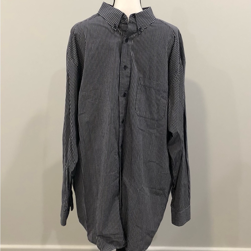 Roundtree & Yorke Striped Button Down